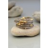 Tiny Beads Double  C Bracelet- Stone W Gold