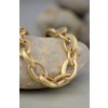 Half Long Metal Links Necklace