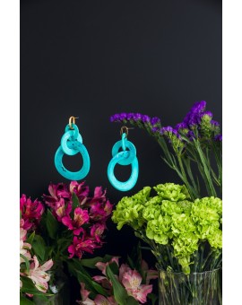 Looped Turquoise Earrings