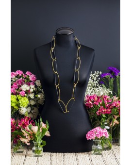Mustard Yellow Looped Necklace